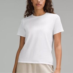 NWT Lululemon Organic Cotton Straight-Hem Crewneck T-Shirt in White